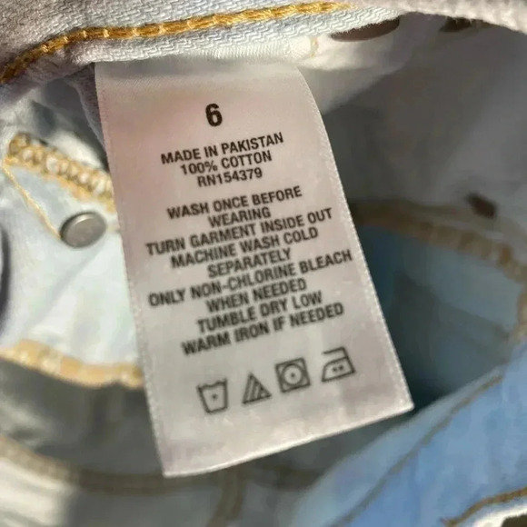 NWT Aero 90’s  high rise cut off jeans shorts - Picture 6 of 6